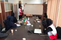 توسط کانون دانشجویی هلال احمر برگزار شد: آموزش اصول کمک های اولیه به همکاران مرکز کیش