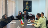 جلسه سرپرست مرکز با همکاران حوزه نظام وظیفه جزیره کیش